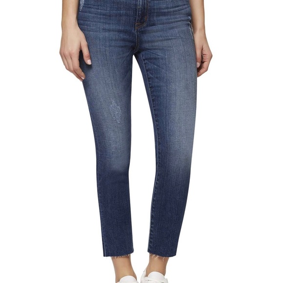 Sanctuary Denim Straight Leg Raw Hem Jeans - Picture 3 of 5